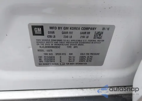 2017 Buick Encore Preferred Ii z USA, uszkodzony, nr VIN KL4CJBSBXHB028242